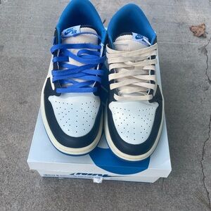 Nike Men's Sneakers - Blue, Black, and Cream these are my dads